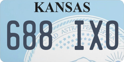 KS license plate 688IXO