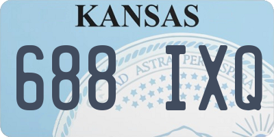 KS license plate 688IXQ