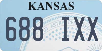 KS license plate 688IXX