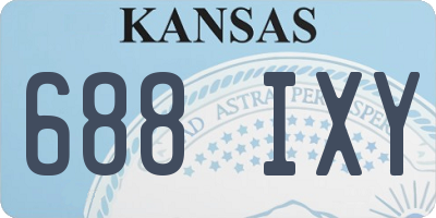 KS license plate 688IXY