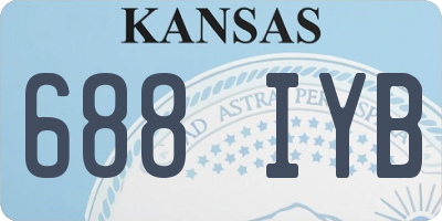 KS license plate 688IYB