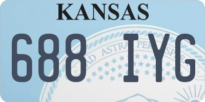 KS license plate 688IYG