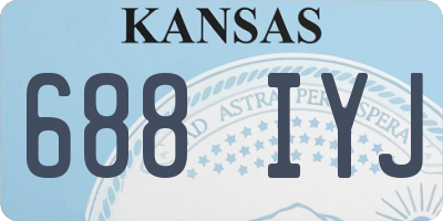 KS license plate 688IYJ