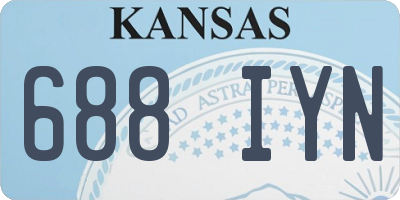 KS license plate 688IYN