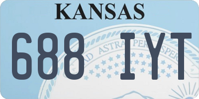 KS license plate 688IYT