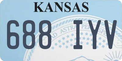 KS license plate 688IYV
