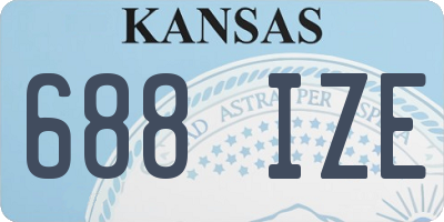 KS license plate 688IZE
