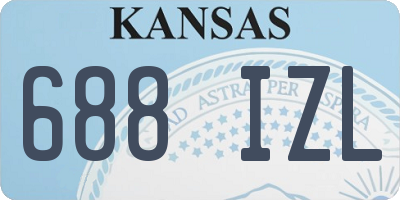 KS license plate 688IZL