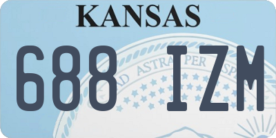KS license plate 688IZM