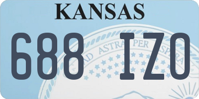 KS license plate 688IZO