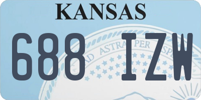 KS license plate 688IZW