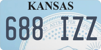 KS license plate 688IZZ