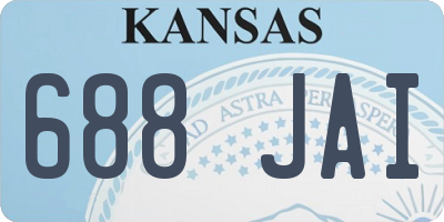 KS license plate 688JAI