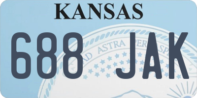 KS license plate 688JAK