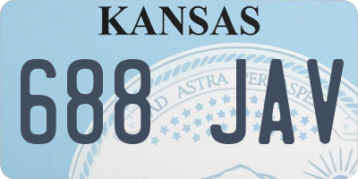 KS license plate 688JAV