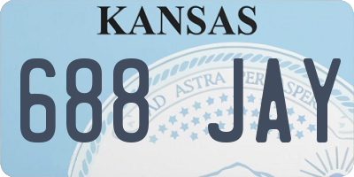 KS license plate 688JAY