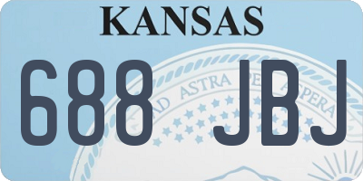 KS license plate 688JBJ