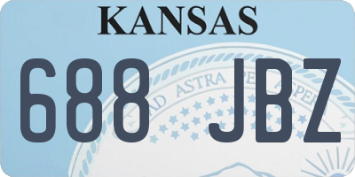 KS license plate 688JBZ