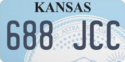 KS license plate 688JCC