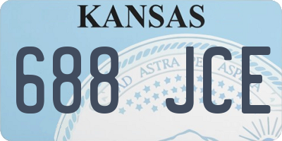 KS license plate 688JCE