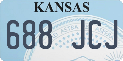 KS license plate 688JCJ