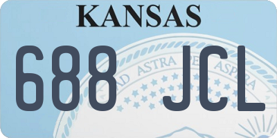KS license plate 688JCL