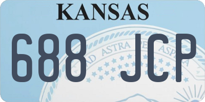 KS license plate 688JCP