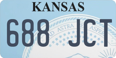 KS license plate 688JCT