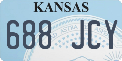 KS license plate 688JCY
