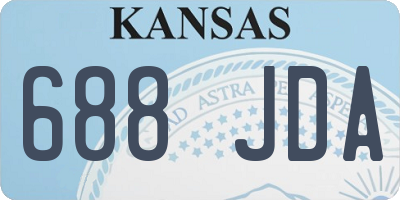 KS license plate 688JDA