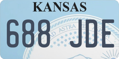 KS license plate 688JDE