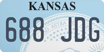 KS license plate 688JDG