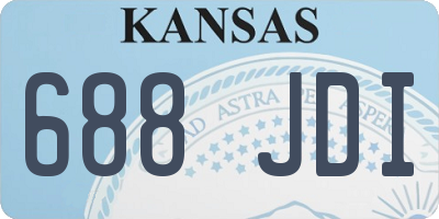KS license plate 688JDI
