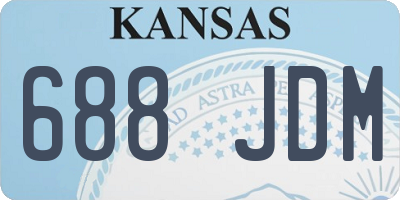 KS license plate 688JDM