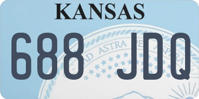 KS license plate 688JDQ