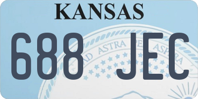 KS license plate 688JEC