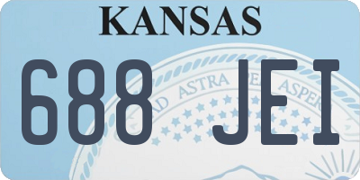 KS license plate 688JEI