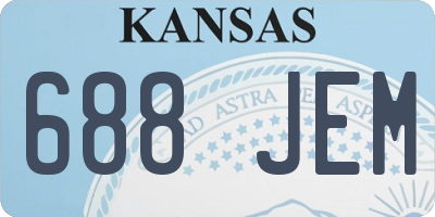 KS license plate 688JEM