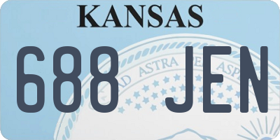 KS license plate 688JEN