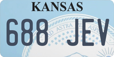 KS license plate 688JEV