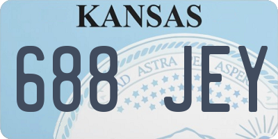 KS license plate 688JEY