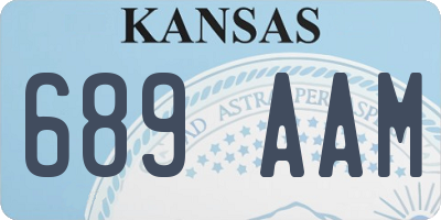 KS license plate 689AAM