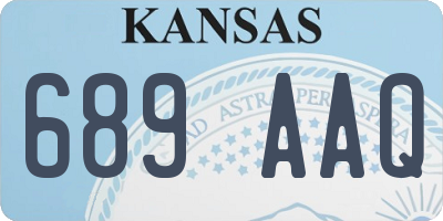 KS license plate 689AAQ