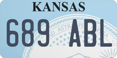 KS license plate 689ABL