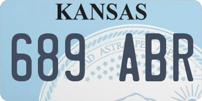 KS license plate 689ABR