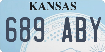 KS license plate 689ABY