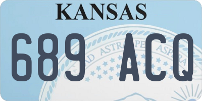 KS license plate 689ACQ