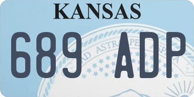 KS license plate 689ADP
