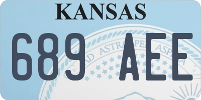 KS license plate 689AEE