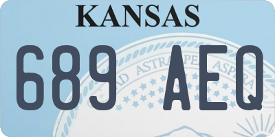 KS license plate 689AEQ